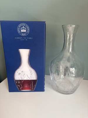 Royal Botanic Gardens Kew Garden To Table Floral Etched Karaffe 1,8L Boxed