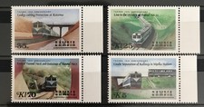 ZAMBIA - 1986 10th ANNIV. OF TANZANIA/ZAMBIA RAILWAY SET NHM SG 472-475