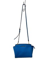 MICHAEL KORS SELMA MD MESSENGER Selma Shoulder Bag Leather Al-1311 Blue
