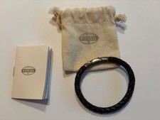 FOSSIL Armband Herren Leder dunkelbraun