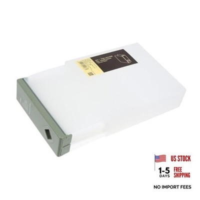 Cd Storage Box with Non-Woven Interior and Replaceable Label Cards Compact