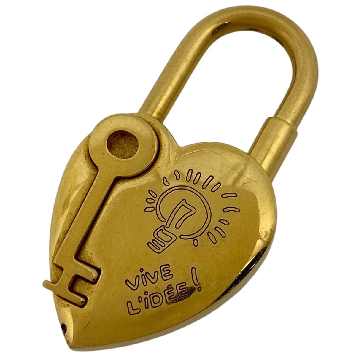 HERMÈS HERMES Cuore Civile Cadena Ciondolo Testa Fantasia Cuore Chiave 2004 Limite...