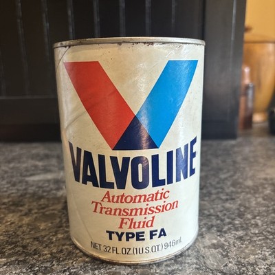 Valvoline Automatic Transmission Fluid Type FA 1 Quart Composite Advertising Can