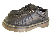 90s Dr Doc Martens 8312 Black Leather Oxford Platform Vtg Boots Womens Size 8