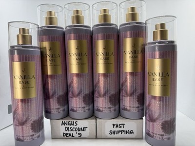 Bath & Body Works 6PCS VANILLA EASE FINE FRAGRANCE MIST,  8oz.