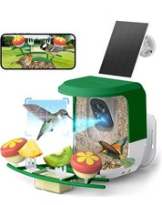 Smart Bird Feeder with Camera Solar Powered - 2K HD Video Camera AI Identifys