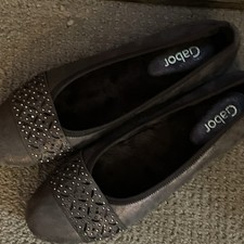Gabor Hovercraft Suede Slip-On Flats 6.5 Metallic Marbled - NWOT