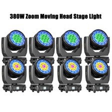 19LED 380W Moving Head Light RGBW Stage Light Beam Wash Zoom Effect DJ Disco DMX