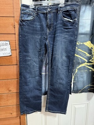 Men s Ax and Crown Size 3630 Classic Straight Jeans Dark Wash