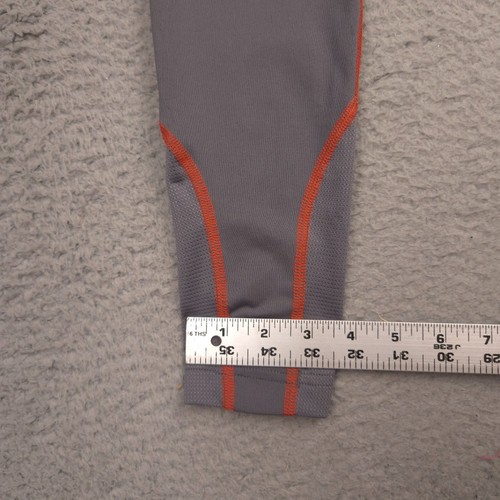 Under Armour Mens HeatGear Compression Leggings Pants Gray Red Size Small - Picture 3 of 10
