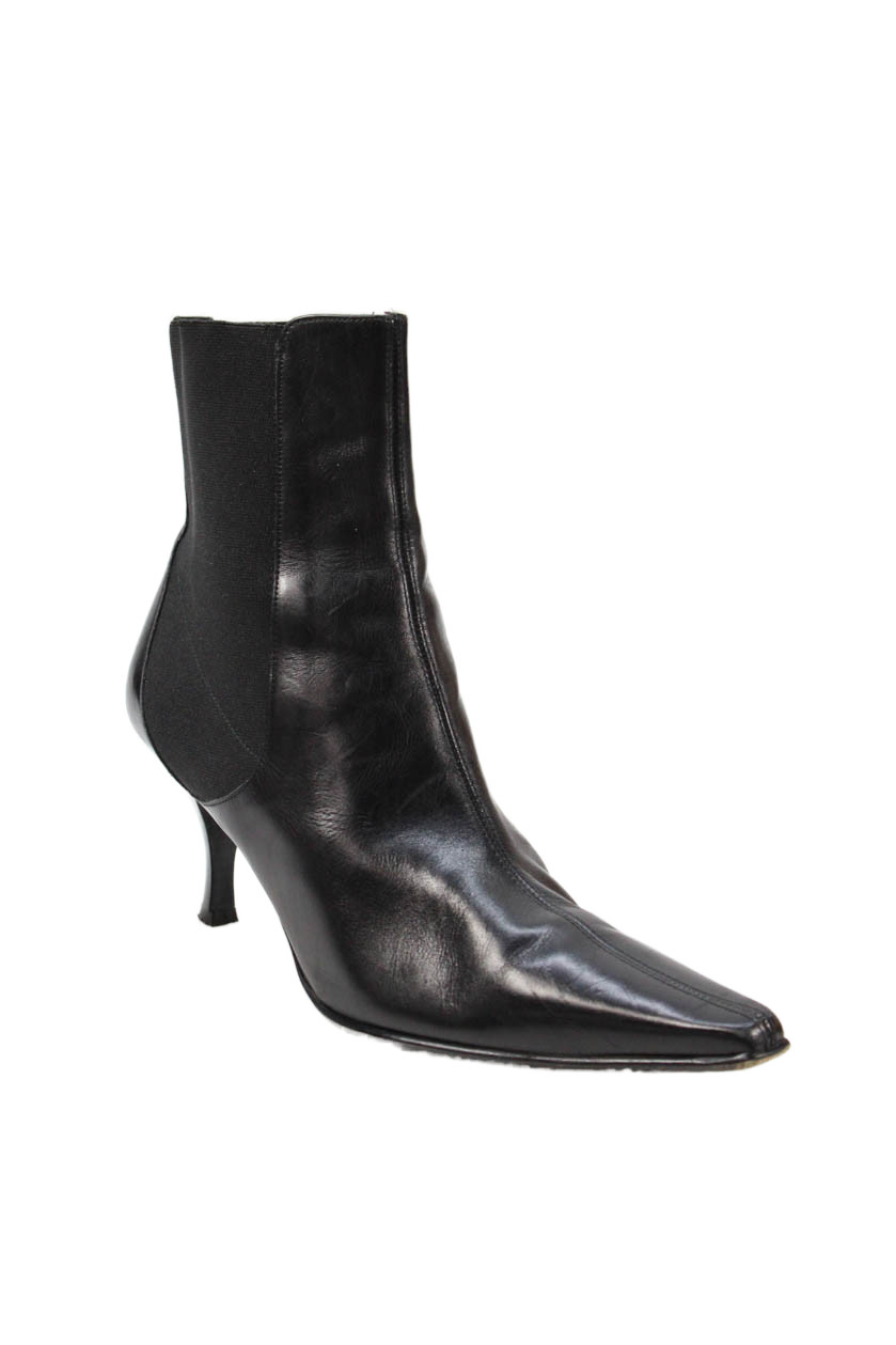 Donald J Pliner Womens Leather Pointed Toe Ankle Boots Black Size 10 MediumFree Shipping in US $100+ Orders | $6.95 Orders Below