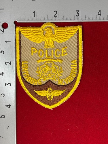 VTG/Obsolete, West Virginia, Lewisburg Police Patch, Old Loom Cheese Cloth