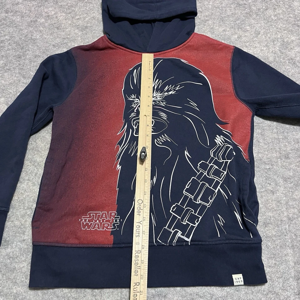 Gap Star Wars the last jedi Boys Sweatshirt Hoodie SIZE 12 Chewbacca - Image 2 of 4