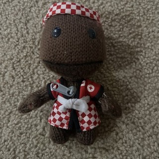 Little Big Planet Senario Sackboy 7” Plush Toy Chop Chop 2010 PlayStation