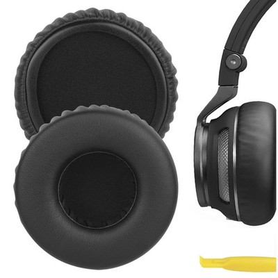 Geekria Protein Leather Ear Pads for Synchros S400BT Headphones (Black)