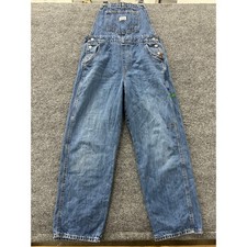 Levis Overalls Womens Size M Blue Denim Strai...