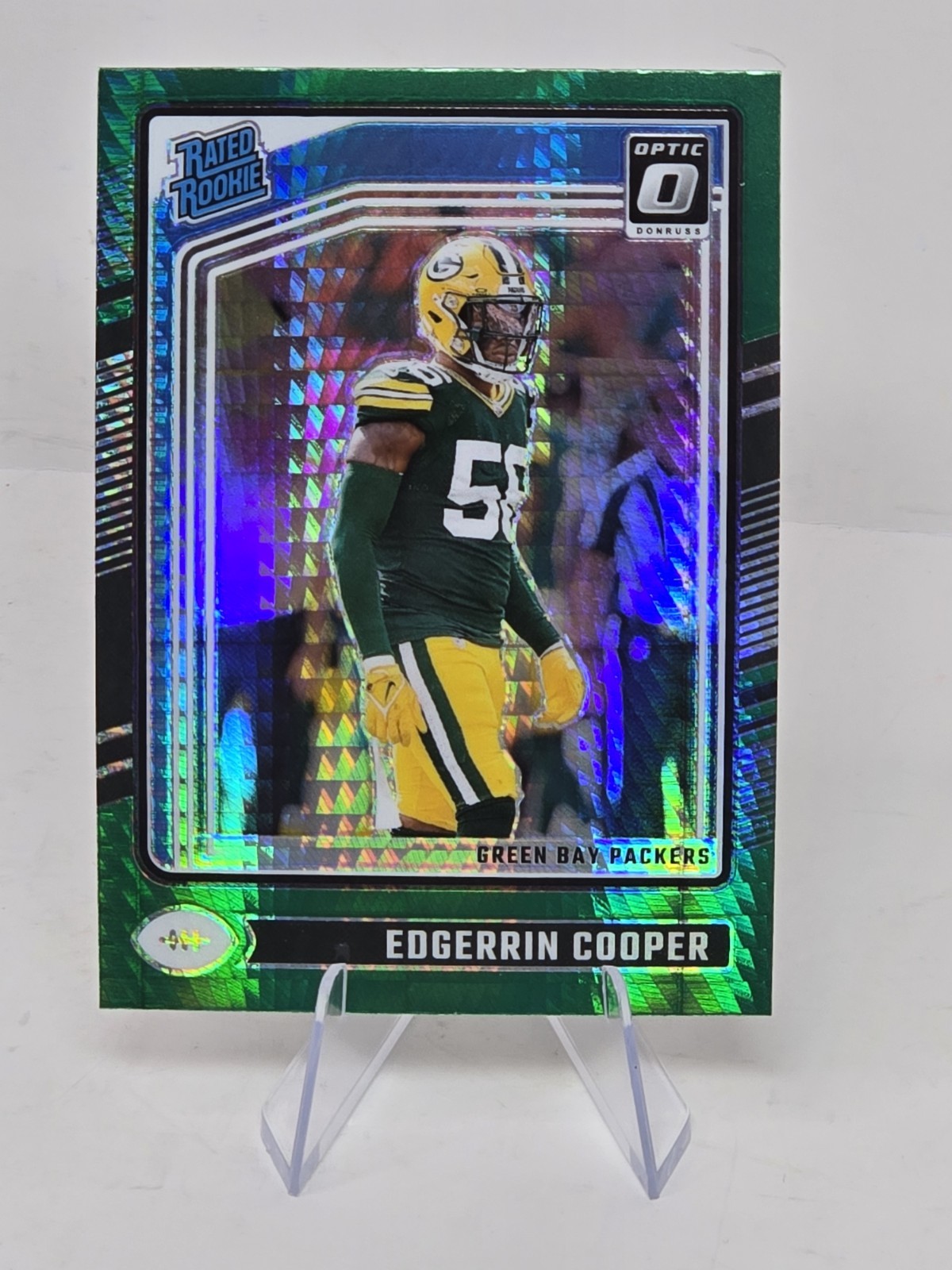 2024 Donruss Optic #231 Edgerrin Cooper Green Hyper