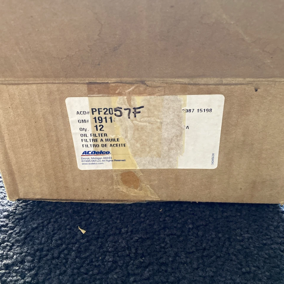 Pack Of 12 Genuine GM ACDelco Pro Engine Oil Filter Durapack PF2057 1911 - Image 3 of 3