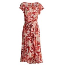 ANTHROPOLOGIE Raga Late Bloom Ruffle Midi Dress