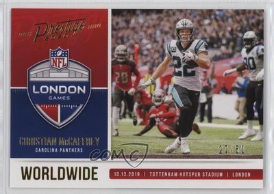 2020 Panini Prestige Worldwide Xtra Points Gold 27/50 Christian McCaffrey o7m