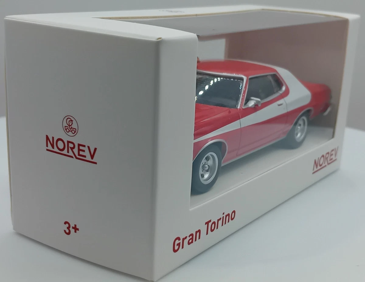 [NEW] Norev Starsky and Hutch Red White Ford Gran Torino 1975 Scale 1:43 Diecast