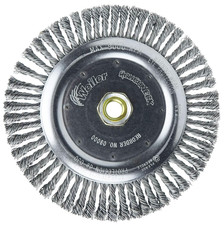 09000 Roughneck 7" Root Pass Weld Cleaning Brush, .020" Steel Wire Fill, 5/8"-11