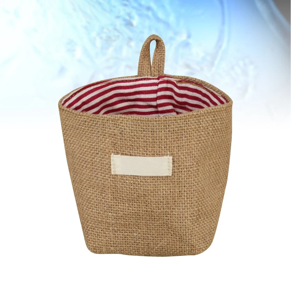 En Jute Suspendu Pot De Fleurs Tissu À Suspendre Panier Rangement - Photo 3/4