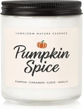 Pumpkin Candle, Hello Fall Gifts- 9oz Aromatherapy Cinnamon As the Picture 