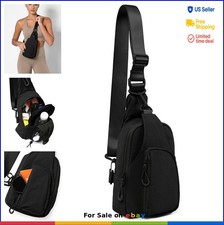 Sling Bag Crossbody Chest Backpack Lightweight Nylon Water Resistant Adjustable