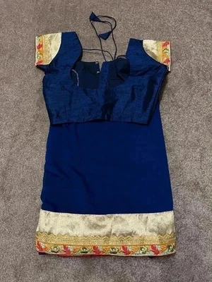 Indischer pakistanischer Designer-Sari Party Hochzeitskleidung für Damen Navratr - Bild 1 von 2
