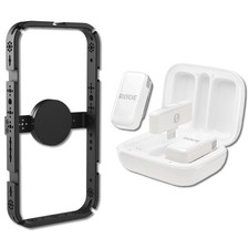 Rode Wireless Micro Microphone Kit USB-C Connector, White with Rode Phone Cage