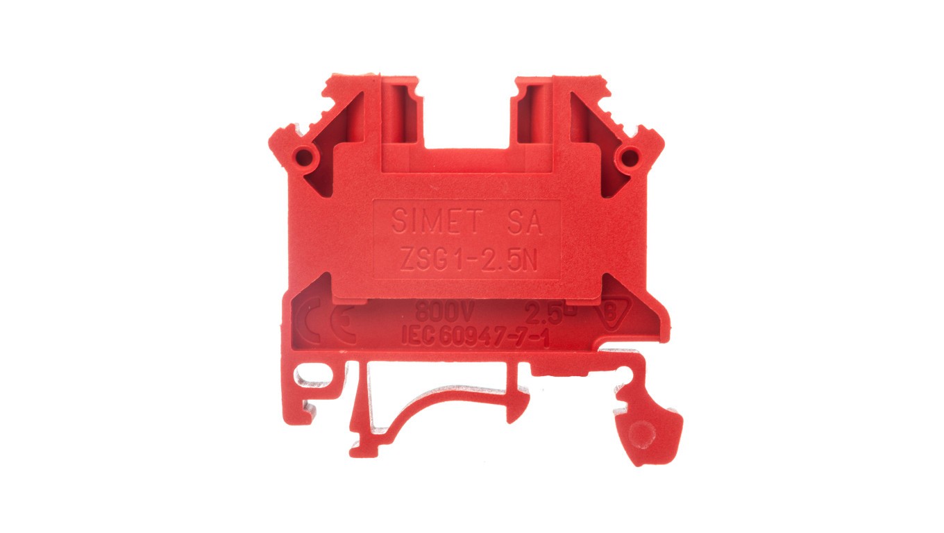Rail Connector 2 Core 2.5mm² Red NEW ZSG 11221311