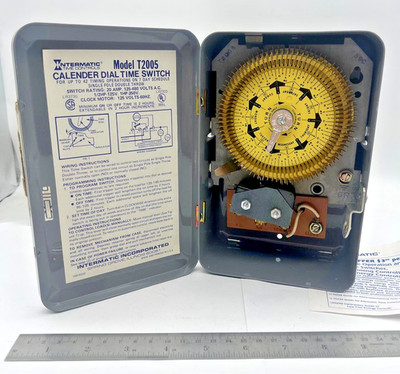 New Intermatic T2005 Electromechanical Timer 7 Day Compact 42 Operations USA