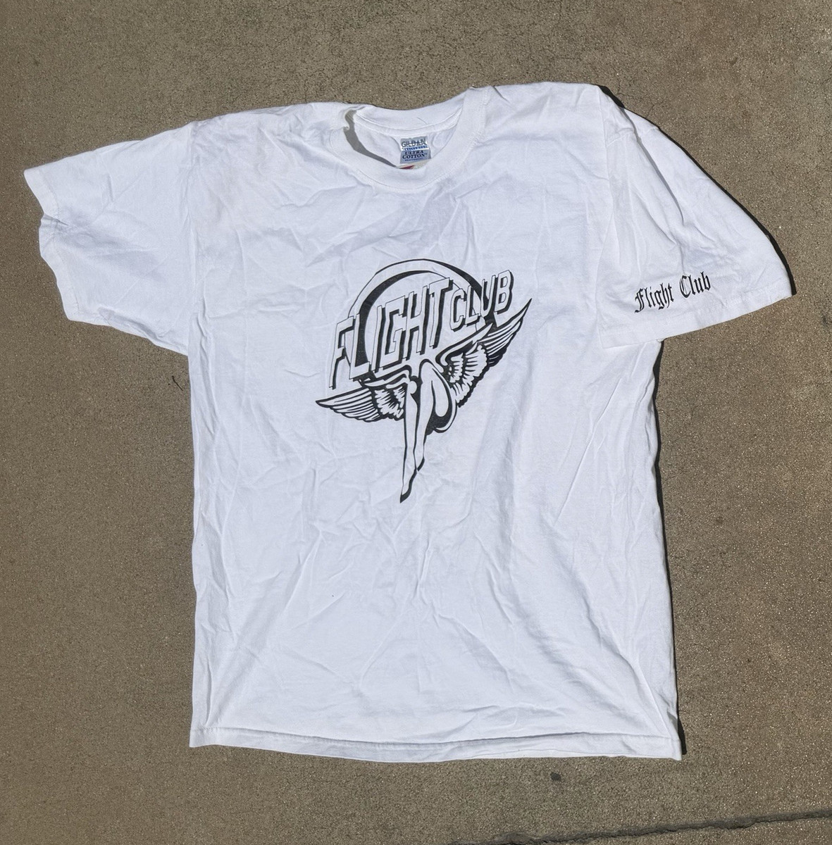 Vintage y2k Flight Club white graphic T-shirt  XL 2005 worlds finest