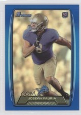 2013 Bowman Blue Rainbow Foil 197/499 Joseph Fauria #184 0m0