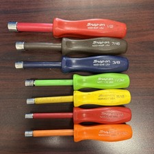 Snap-on Tools Ndd1070a 7-piece Sae Insulated Nut Driver Set - Colors Snap-on Tools Ndd1070a 7-piece Sae Insulated Nut Driver Set - Colors