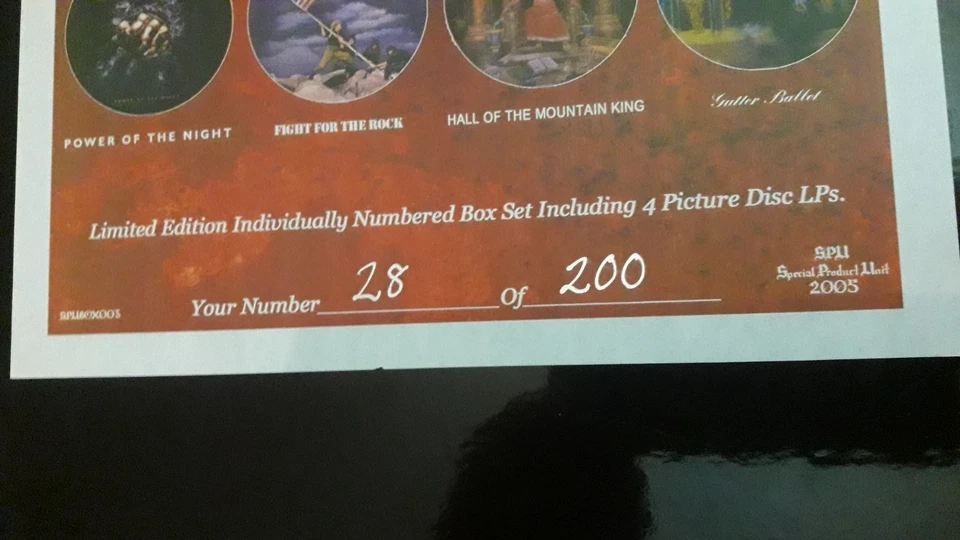 SAVATAGE BOX 4XLP PICTURE DISC LIMITED EDITION 200 COPIES 2005 HEAVY METAL - Immagine 2 di 4