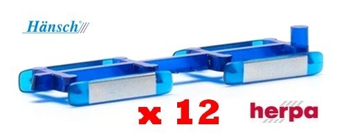 Set de 12 rampes de feux bleus Hänsch DBS 5000 - Herpa - Echelle 1/87 (Ho) | Zustand: Neuf
