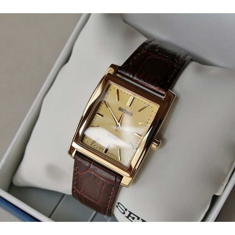 Купить Seiko Men's Analog Solar Gold 
