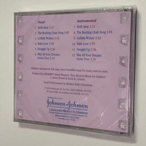 Bedtime lullabies from Johnson's Music CD Barbara Bailey Hutchinson New Sealed - Picture 4 of 6