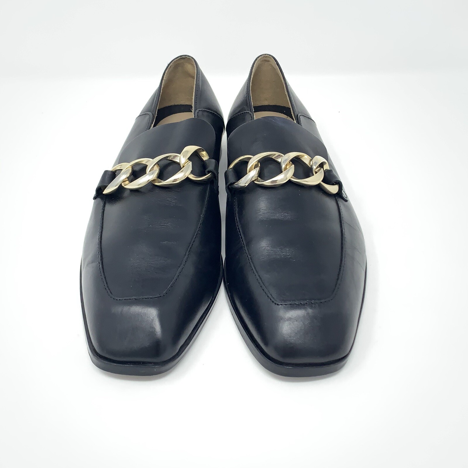 Mocasines de cuero negro para Massimo talla EE. UU. 5 EU |