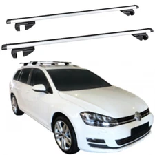 48" Car Roof Rack Cross Bar Cargo Luggage Carrier w/Lock For VW Golf Alltrack