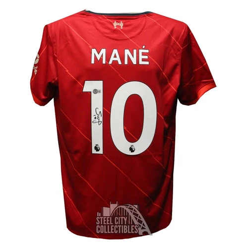 Sadio Mane Autographed Liverpool Soccer Jersey - BAS