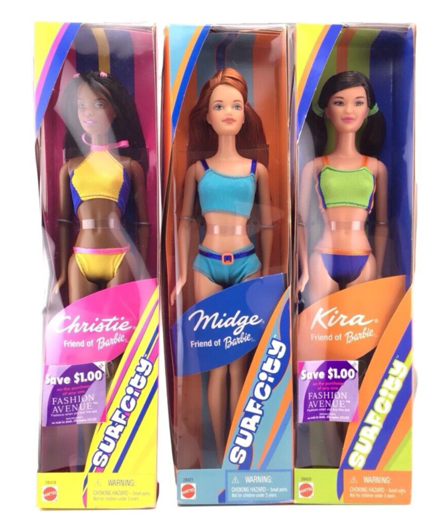 Barbie Surf City Bundle Kira Midge Christie Dolls 28418 28421