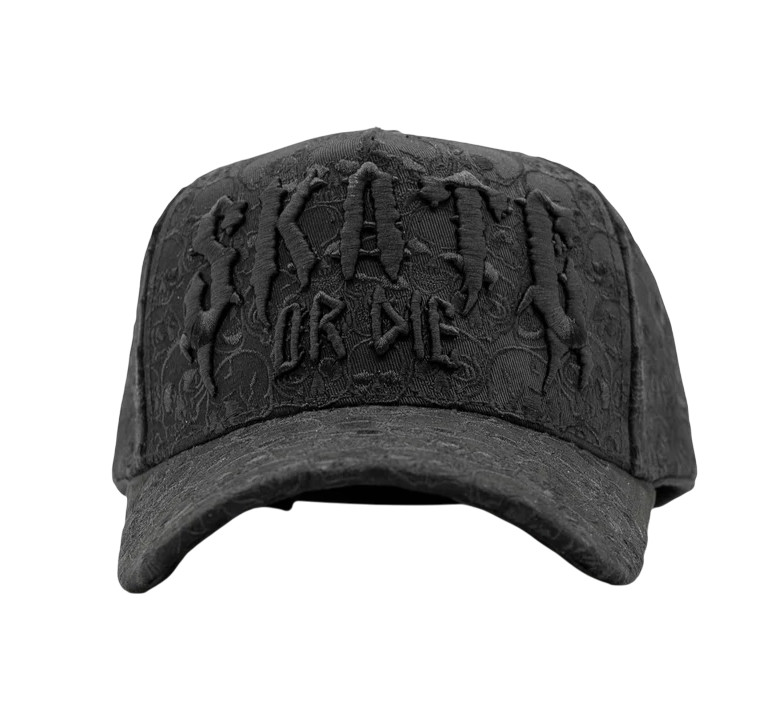 EL BARBAS КАТАЙСЯ НА КОНЬКАХ ИЛИ УМРИ, ЧЕРНАЯ КЕПКА-БЕЙСБОЛКА BARSKATE BLK