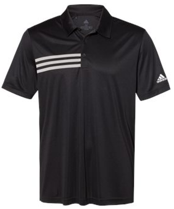 ADIDAS Mens Stripe Chest DRI FIT GOLF Polo Sport Shirts Size S-4XL NEW  A324