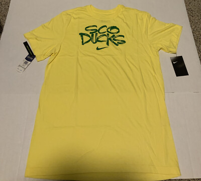 Oregon Ducks Nike  ''SCO Ducks''  Men s Size: Medium Shirt NWT Yellow/Green