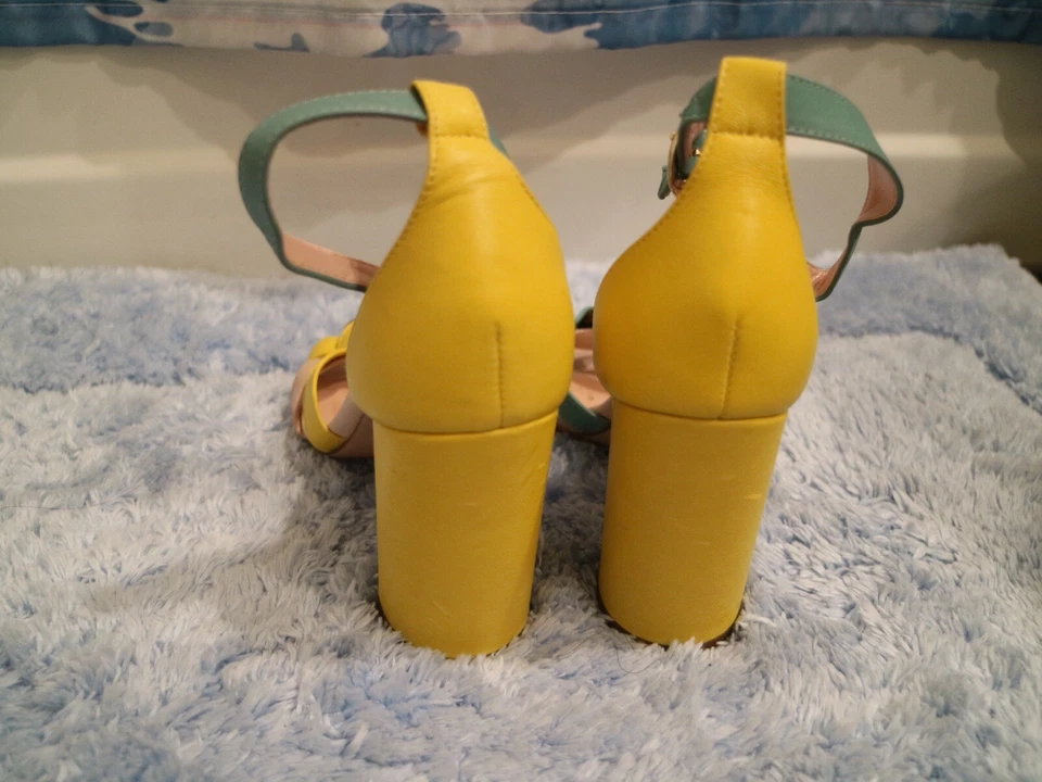 Пятка J Crew Stella цветной блок с черепаховой пряжкой вымытая на солнце розовая размер 5,0 - Изображение 2 из 4