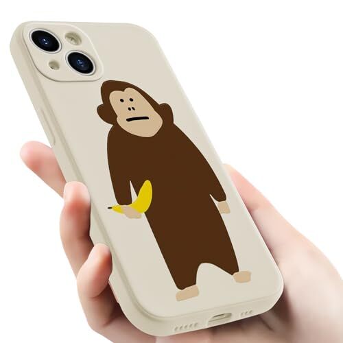 Funny Phone Case for Cute Banana Case Cover Liquid Silicone iPhone 13 Monkey - Picture 8 of 8