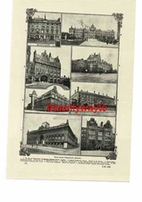 British Polytechnic Schools, 8 Views, Book Illustration (Print), c1907
